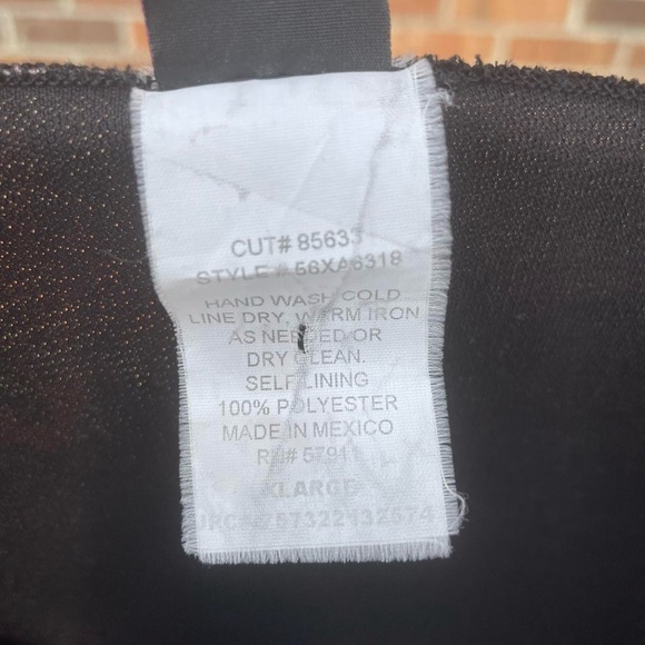 Y2K Wrapper Micro Mesh Fairy Black Pink Flower Long Sleeve Top - Picture 8 of 8